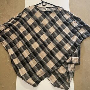 Checkered Poncho